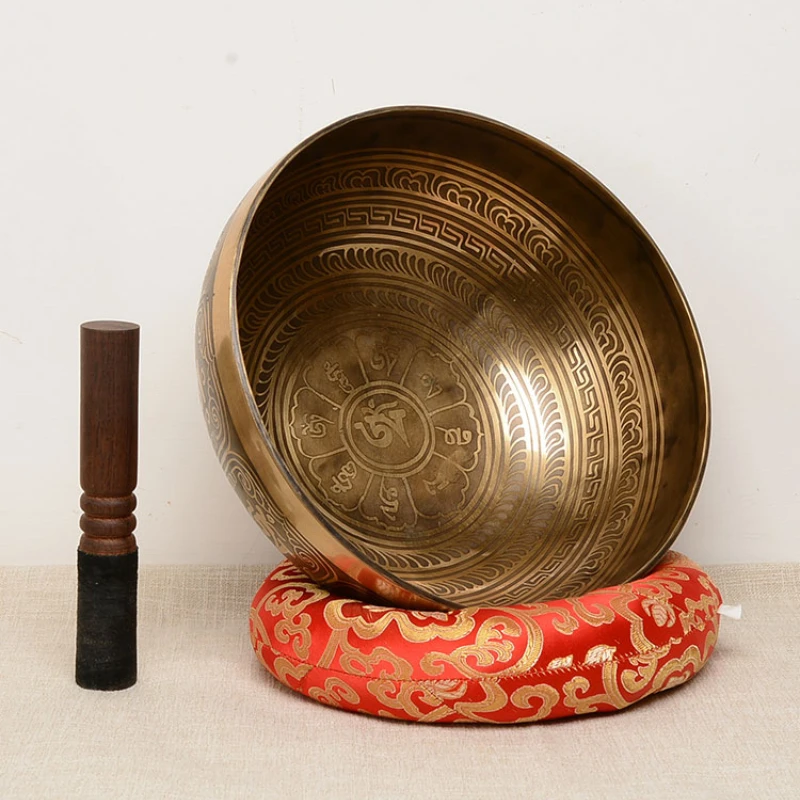 Large Copper Tibetan Singing Bowl Handmade Alchemy 528 Hz Bulk Singing Bowl Bell Meditation with Bag Storage Cuenco Yoga enlarge