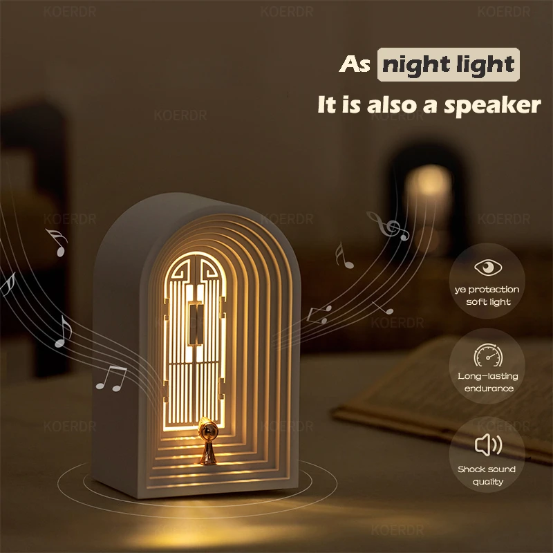 

LED Night Lights with bluetooth speaker home decoration Table Lamp Stepless dimming Smart Touch for kid gifts Bedside Lamp USB