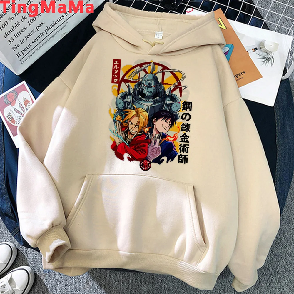

fullmetal alchemist hoodies women Kawaii gothic sweat y2k y2k aesthetic pulls women 90s Hood