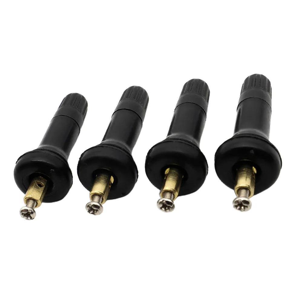 

Snap-on Stems Tyre Stem Stem Spool TPMS Tire Pressure Sensor For Cadillac Rubber Valve Stem Stable Performance