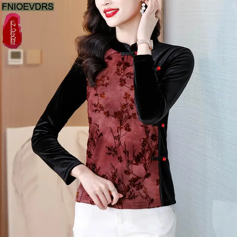 Ретро Винтаж Французский Дизайн Модные Топы Новый Женщины С Длинным Рукавом