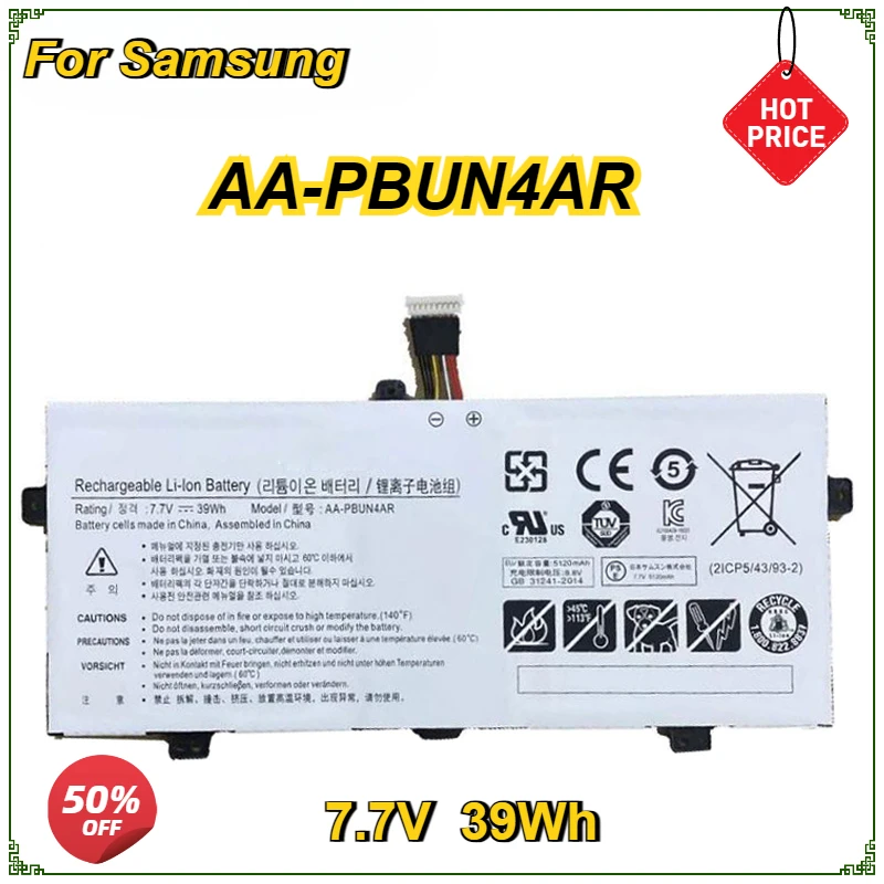 Новый аккумулятор для ноутбука AA-PBUN4AR ноутбуков Samsung 900X5L NP900X5L NP940X3L 940X3L 39WH