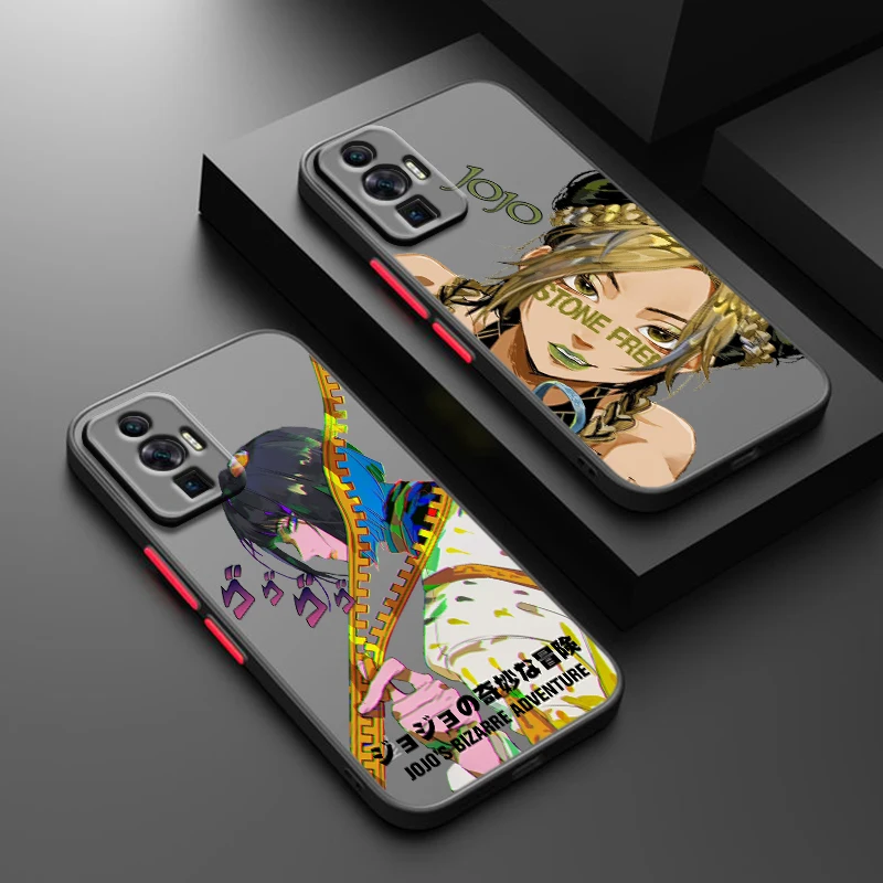 Анимация JOJO для POCO X5 X4 X3 NFC X2 M5S M4 M3 M2 C55 C51 C40 C31 F5 F4 GT Pro матовая полупрозрачная