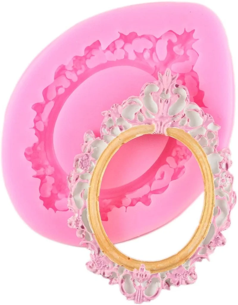 Кружевная форма для помадки кружевная рамка фотографий силиконовая конфет