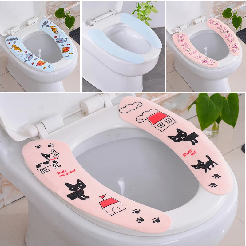 

Reuseable Toilet Seat Bathroom Mat Seat Cover Home Health Sticky Pad Closestool Mat Lavatory Cushion Toilet Set Accessories