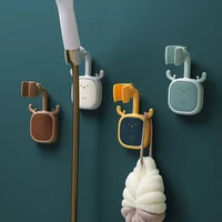 rotatable antler shower holder with hook bathroom accessories self adhesive adjustable towel rack showerhead bracket