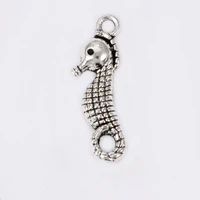 100pcslot charms hippocampus seahorse pendants for diy jewelry handmade making supplies earrings necklace keychain accessories