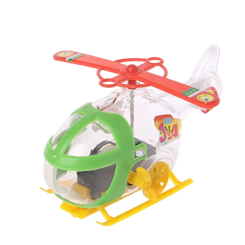 

Q0KB Mini Helicopter Aircraft Clockwork Winding Drones Kids Toy Birthday Party Gift