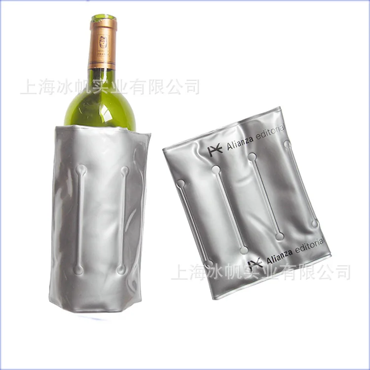 

Wine Cooling Holder Ice Bag Jelly Picnic Beverage Cooler Bottle Sleeve Soft Drink Rack Bar Tools For Beer Champagne Wine Bucket
