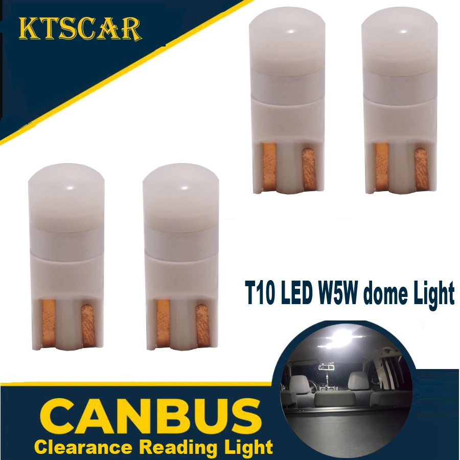 

4 Pcs Super Bright T10 LED W5W Car dome Light Auto Clearance Reading Lamp 12 Vehicle Door Bulb Accessories White 12V 24V