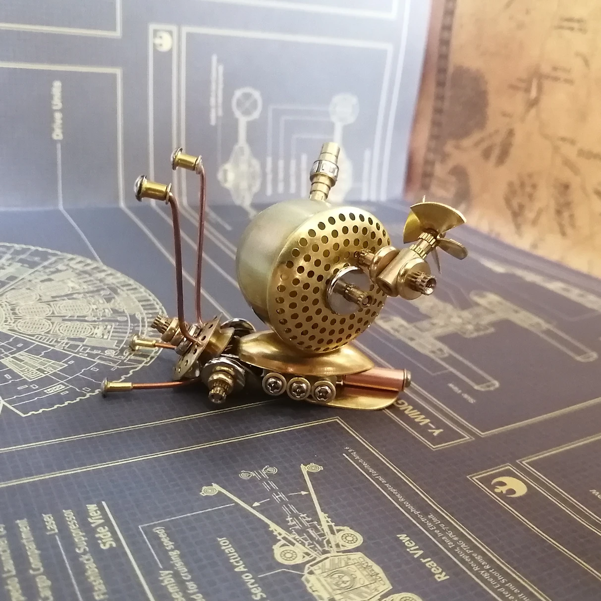 DIY 3D Панк ветер механическое насекомое пар Улитка искусственное украшение для