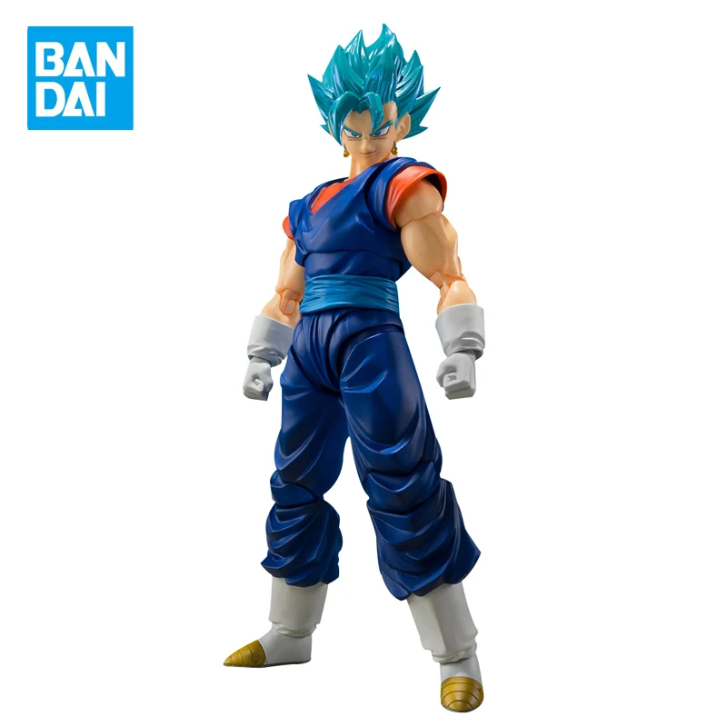 

BANDAI SHF Original Dragon Ball Z Vegetto Action Figures Blue Hair Super Saiyan God 6inch Anime Figurine Collection Model Toys