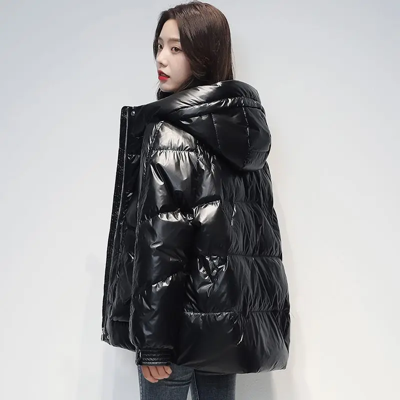 2023 New Winter Jacket Parkas Women Coat Hooded Overcoat Female Jacket Parka Thick Warm Cotton Padded Outwear Pockets S49
