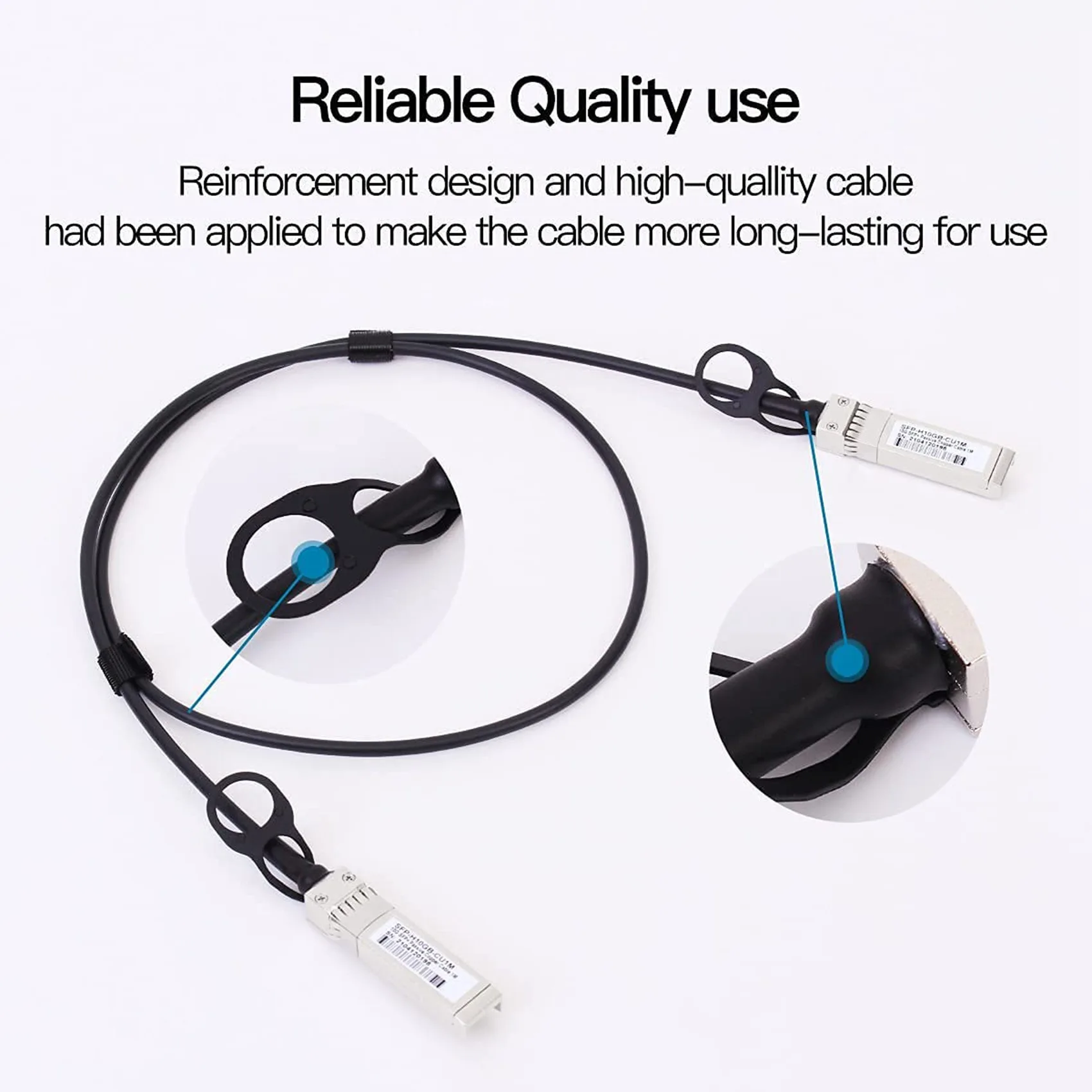 Кабель Twinax 10G SFP+ пассивный кабель прямого подключения Copper() 10GBASE SFP для SFP-H10GB-CU1M (1M)