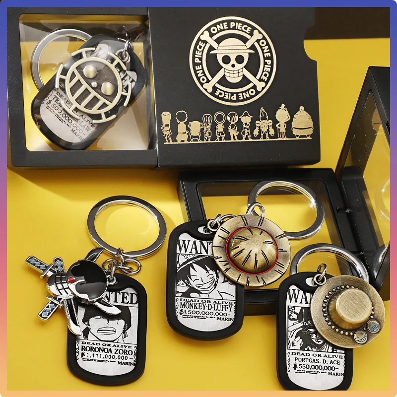 

Anime Figure One Piece Peripheral Products Figures Key Chain Backpack Pendant Creative Waist Hanging Key Chain Ring Around Gifts