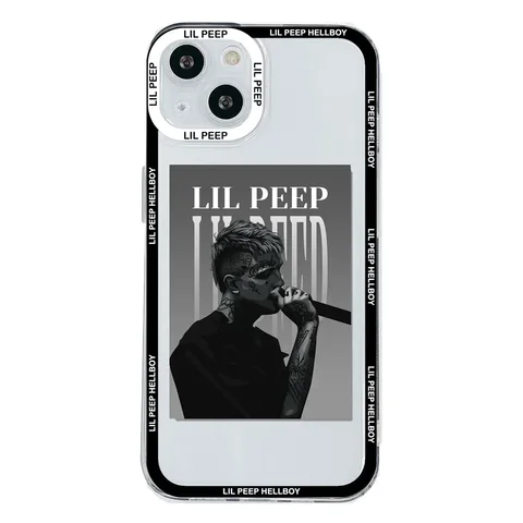 Чехол для телефона Lil Peep Hellboy Love для iPhone 11 12 13 14 15 Pro Max Mini 7 8 Plus XS XR SE2 X Shell Transparent Sotf Cover Fundas