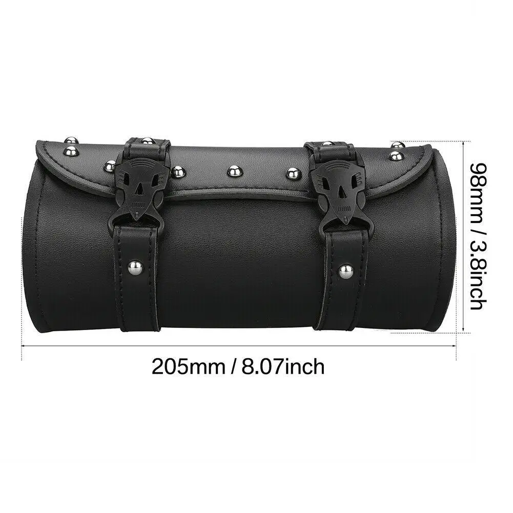 

Durable Motorcycle Tool Bag Universal 1pcs Barrel Shaped Black Front/rear