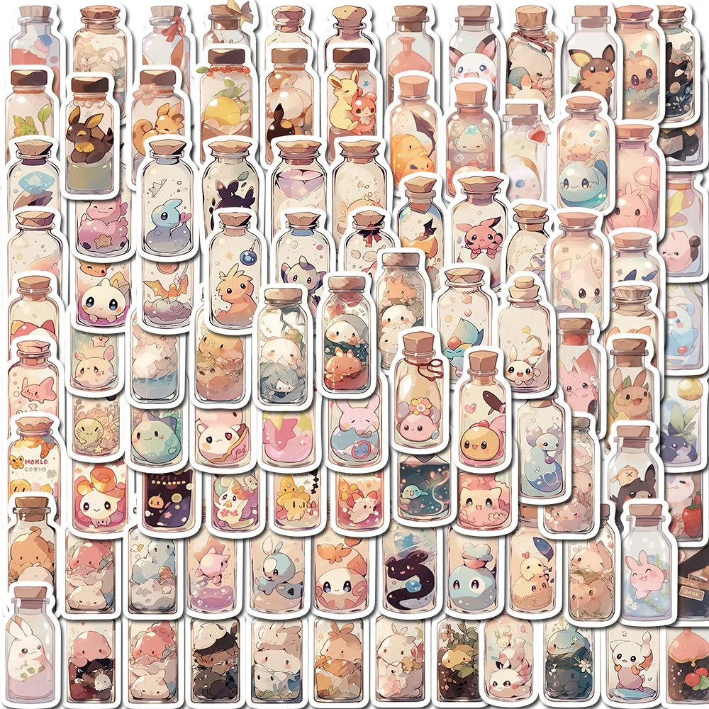 

10/30/50/100PCS Cute Anime Bottle Creature Stickers Aesthetic DIY Skateboard Laptop Helmet Phone Luggage Cartoon Sticker Gift