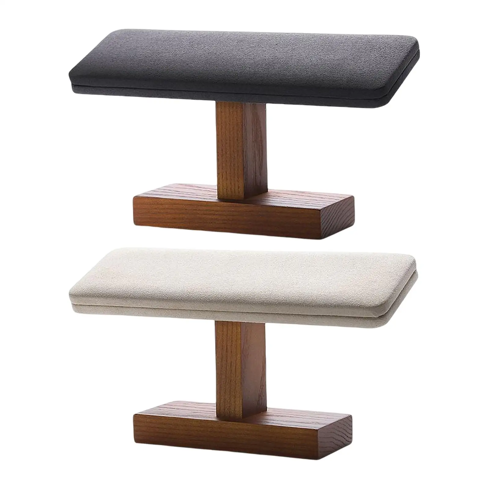 

Стойка-органайзер для демонстрации ювелирных изделий T-Bar, на деревянной подставке, многофункциональная Вельветовая стойка для хранения для домашней организации