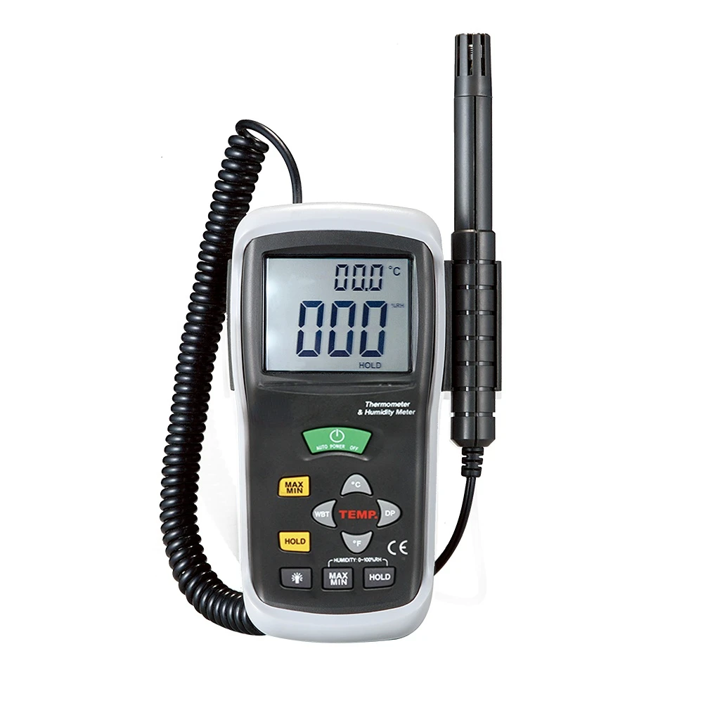 

DT-625 Термогигрометр с влажной лампой, температура точки росы для профессионального использования