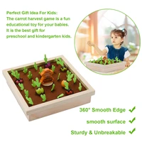 educational toy wooden toys baby wooden toys baby montessori toy set pulling carrot shape matching farm model baby toys