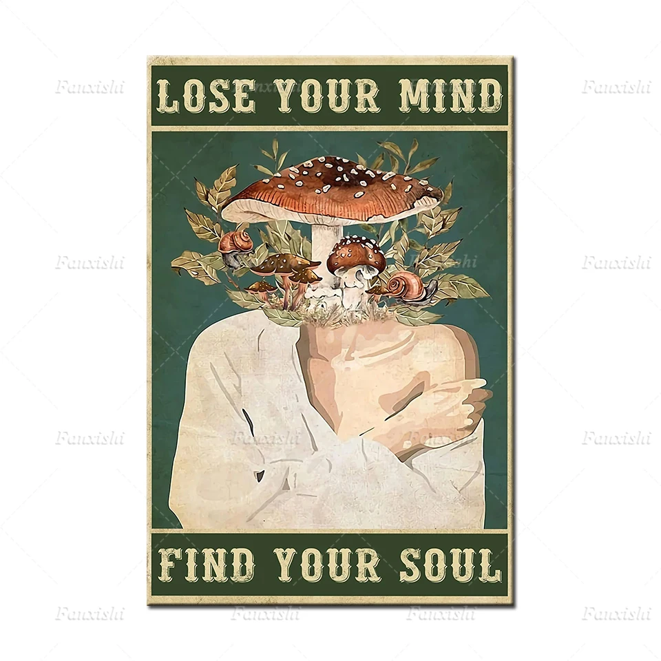 Постер с изображением головы горшка винтажный постер потерять My Mind Find Soul подарок
