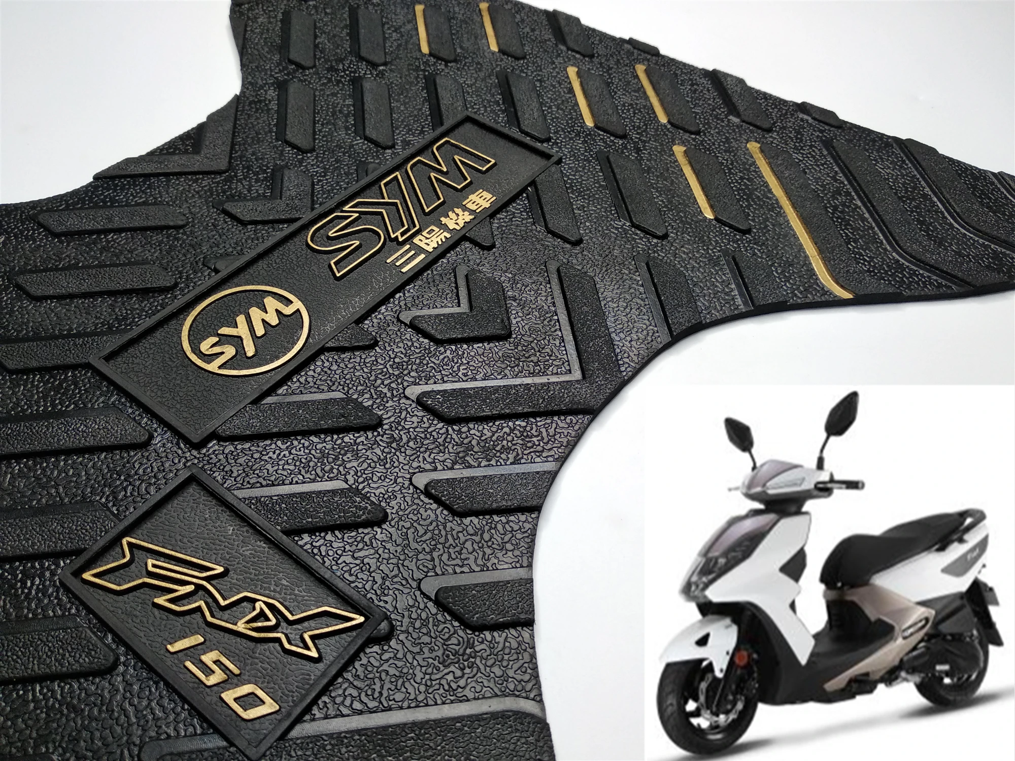 

Для SYM Fnx150 коврики для скутеров и мотоциклов, резиновая подкладка