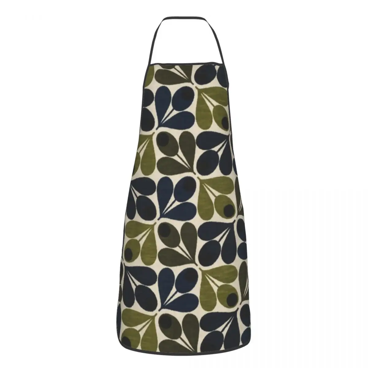 

Фартук унисекс с цветочным рисунком Orla Kiely, для взрослых, женщин, мужчин, шеф-повара, кухня, кухня, готовка, скандинавский цветочный Рисунок