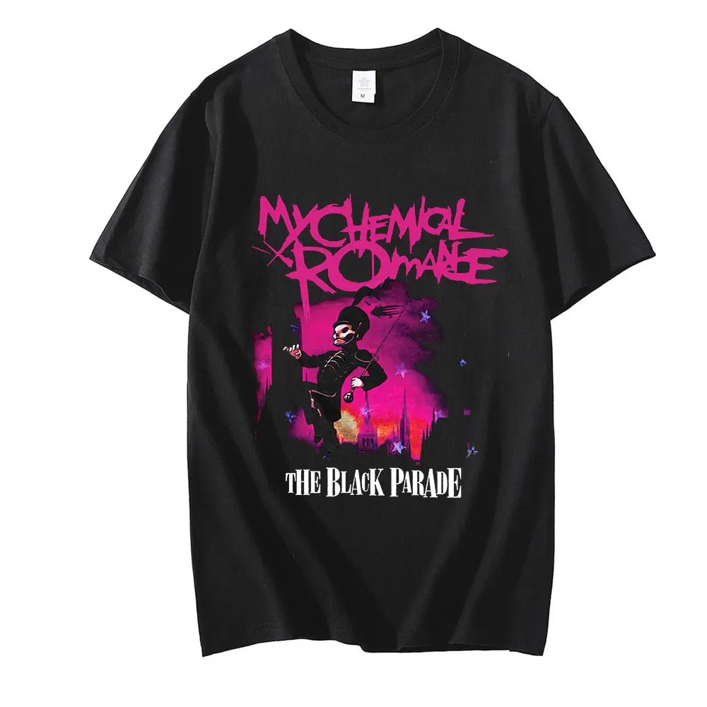 

Men's T Shirt My Chemical Romance The Black Parade T-shirts Punk Band Men Summer T Shirt Casual Short Sleeve T-shirt Unisex Tops