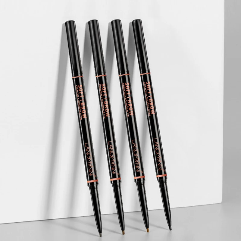 

2 In 1 Double-headed Eyebrow Tattoo Pencil Waterproof Natural and Long-lasting Ultra-fine Triangle Precise Eye Brow Shape 1.5mm