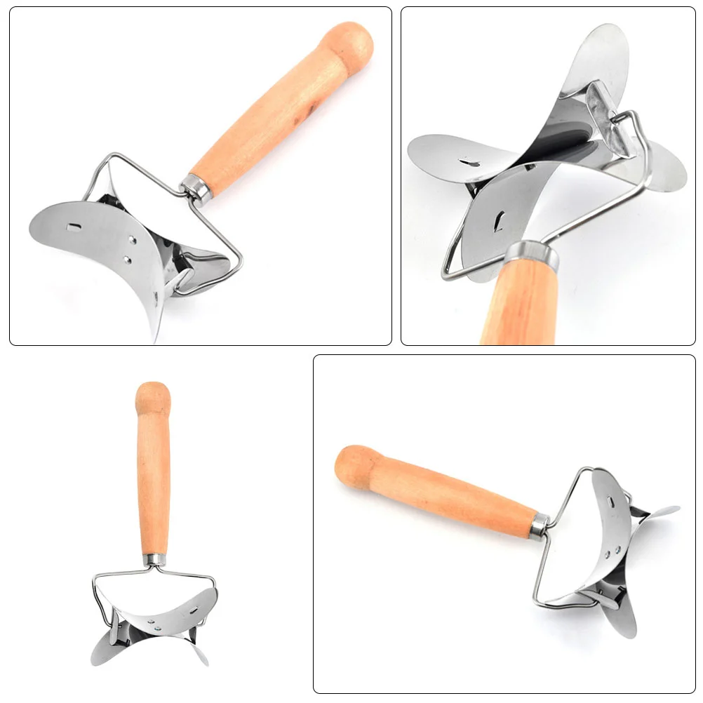 Форма для пельменей из нержавеющей стали деревянная ручка форма кухонный