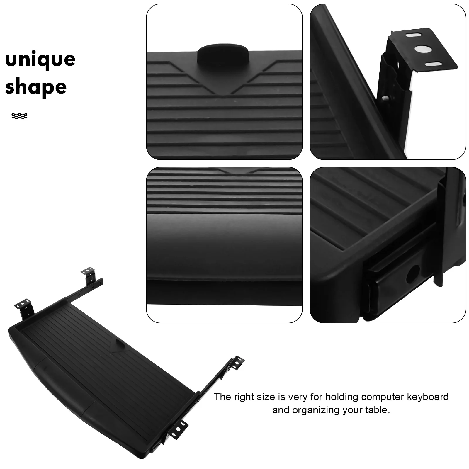 Регулируемый кронштейн подставка для клавиатуры выдвижной лоток под столом