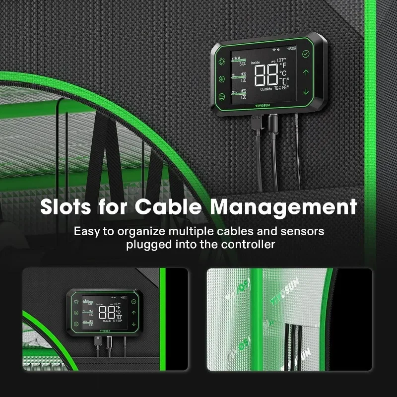 Тент для выращивания растений 4x8 кубическая палатка на крышу 96x48x72 дюйма с окошком