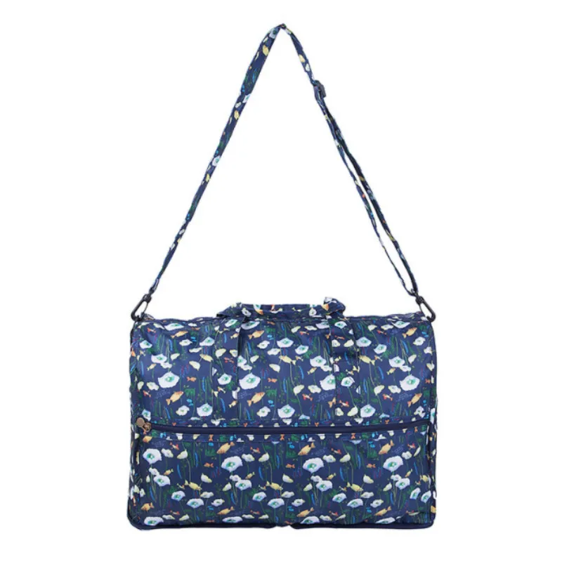 

Large Capacity Nylon Folding Luggage Organizer Packing Cubes Floral Print Women Duffle Bag Weekend Bag Waterproof Storage Bag