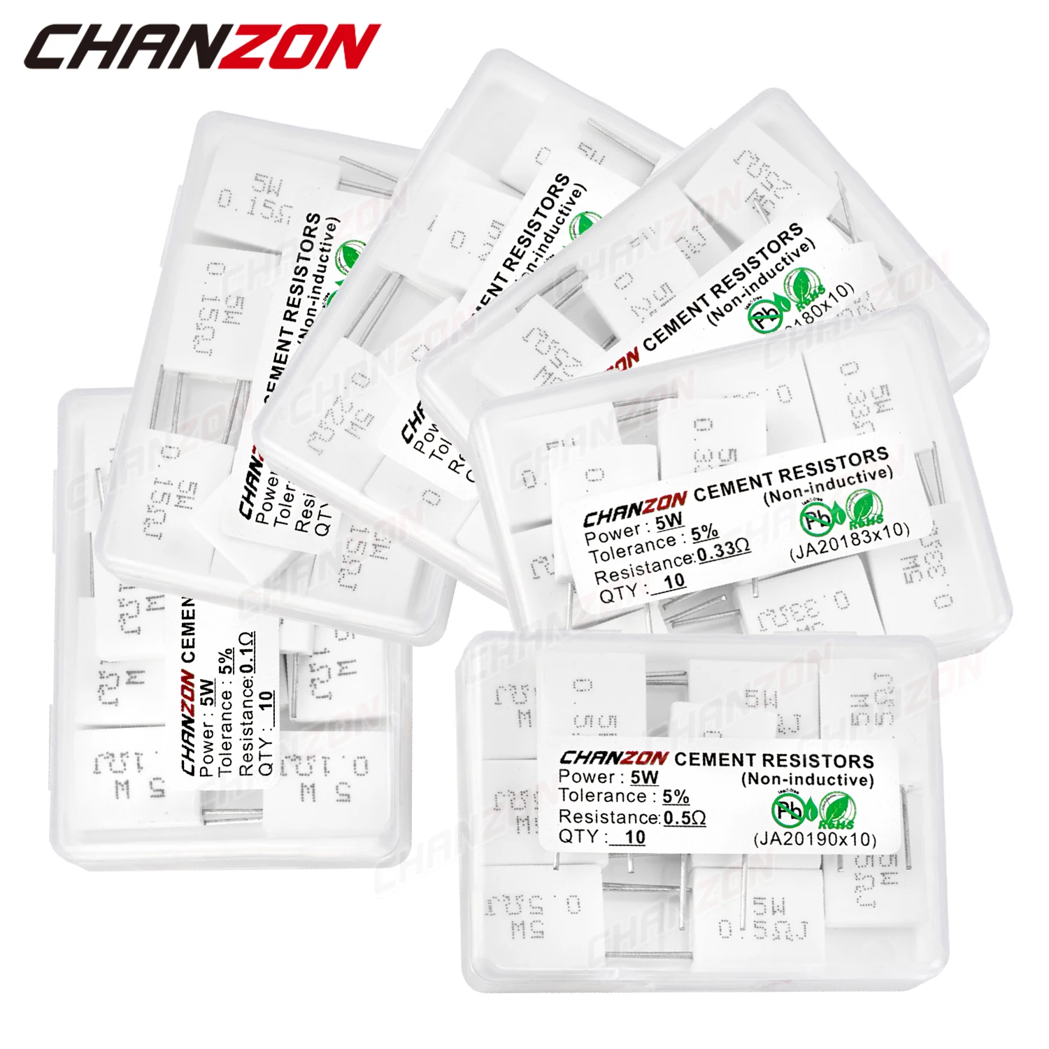 Керамический резистор 0 1 15 25 22 33 5 Ом 10 шт