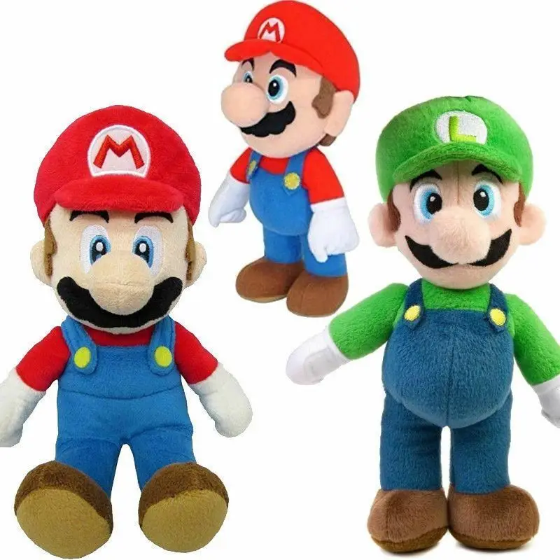 

Super Mario Mario Brothers Luigi Plush Toy Anime Peripheral Game Doll Popeye Doll Decoration Rag Doll Children's Birthday Gift