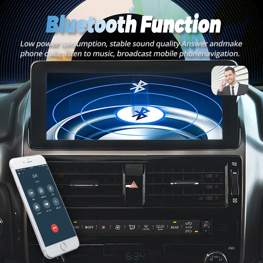 12-дюймовый Android-экран для Lexus GX400 GX460 2010-2022 поддержка оригинального CD Mark Levinson