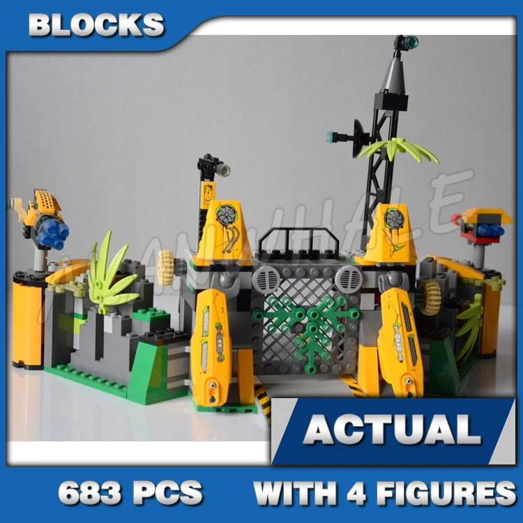 683 шт. Chima Lavertus' Outland Base Workshop Lion Spider Vehicle Trap Plant 10079 Наборы строительных блоков