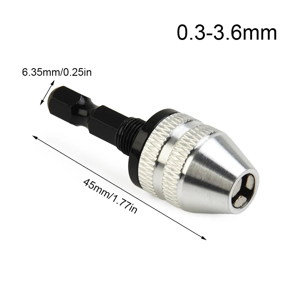 

0.3-3.6mm&0.3-6.5mm Hex Drill Chuck Screwdriver Impact Driver Adaptor Hex Shank Electric Tool Quick Change Converter Power Tools