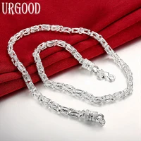 925 sterling silver 20 inch faucet chain necklace for women men party engagement wedding fashion jewelry