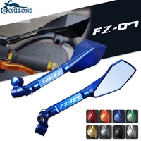 motorcycle cnc aluminum 8mm 10mm rearview mirror side mirrors for yamaha fz07 2014 2021 fz8 2010 2018 fz 150i 2013 2014 2018