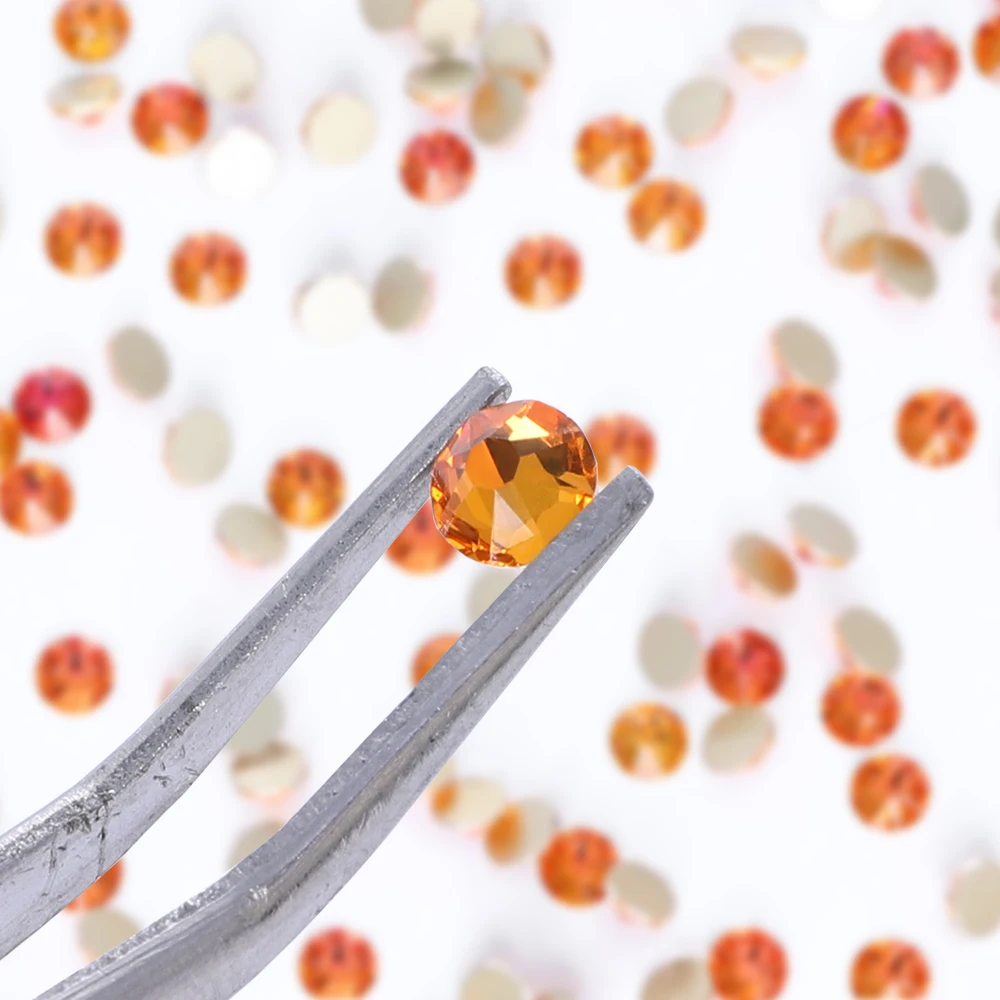 2088 не горячая фиксация искусственные камни с 16 гранями стеклянные стразы плоской