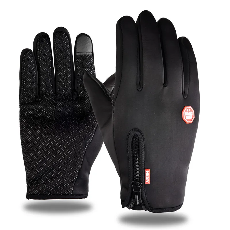 

Windproof Warm Gloves For Winter Anti Slip Neoprene Touch Screen Full Finger Cold-proof Bicycle Cycling Touchscreen Sport Gloves