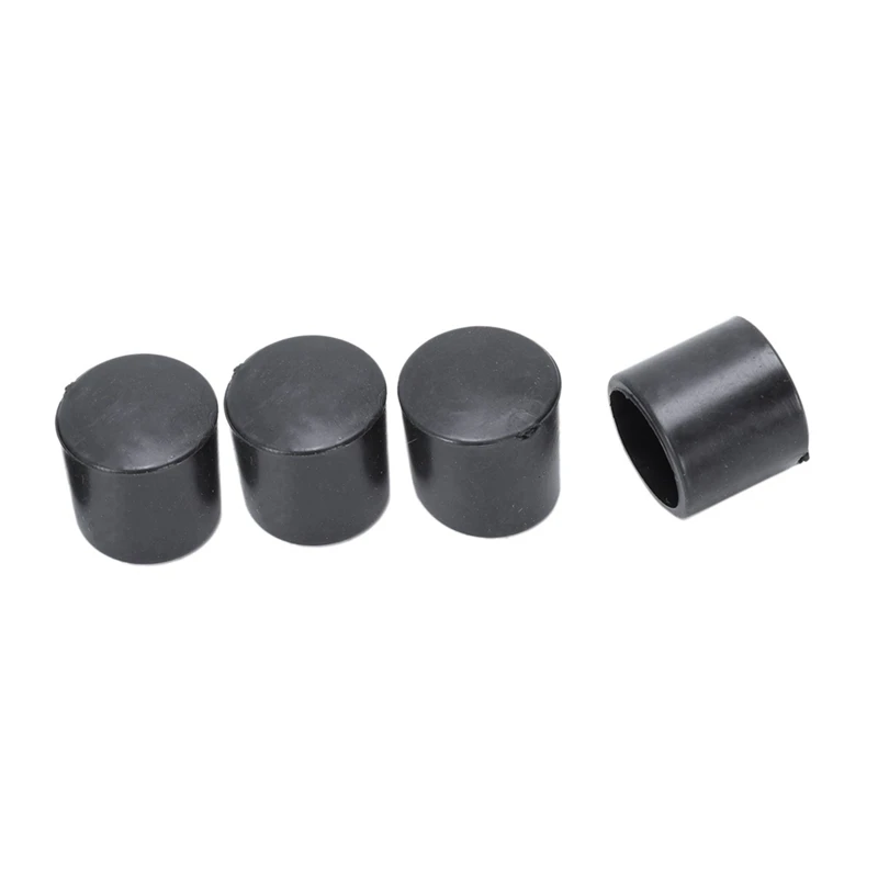 

150 Pcs Black Rubber PVC Flexible Round End Cap Round 12Mm Foot Cover
