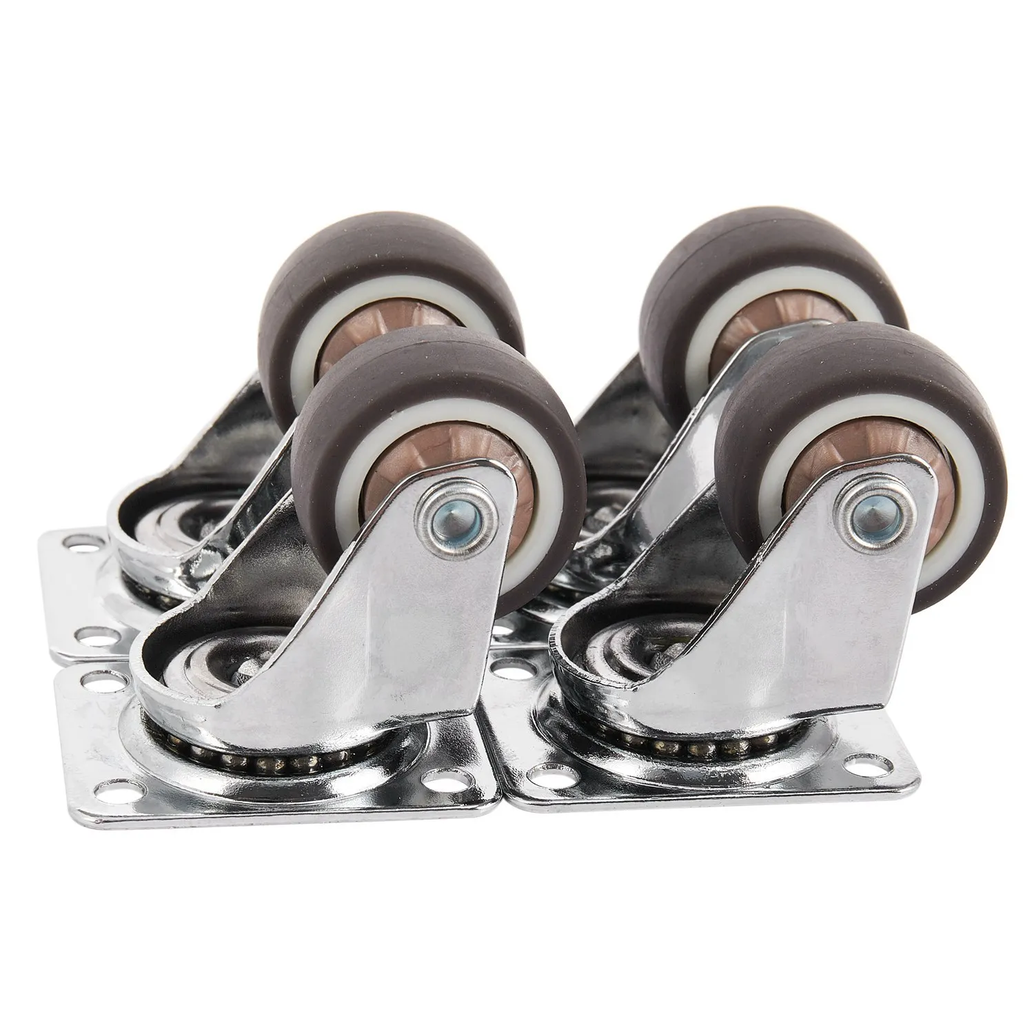 

Mini casters, 1 inch/25 mm diameter, ultra-quiet wheel for bookcase drawers