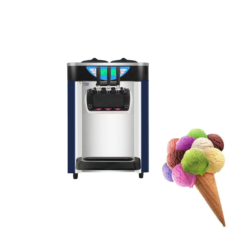 

Новый бизнес аппарат для мягкого мороженого Настольный из нержавеющей стали интеллектуальный цифровой дисплей
