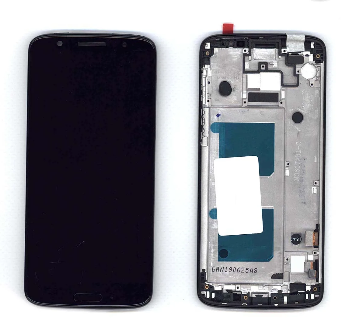 Дисплей (экран) в сборе с тачскрином для Motorola Moto G6 рамкой черный - купить по