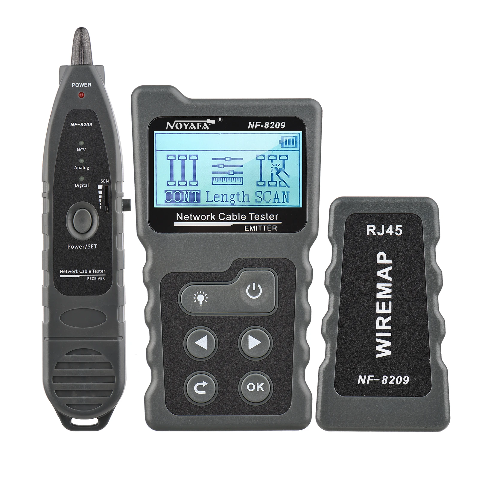 Многофункциональный ЖК-тестер сетевого кабеля трекер проводов проверка PoE