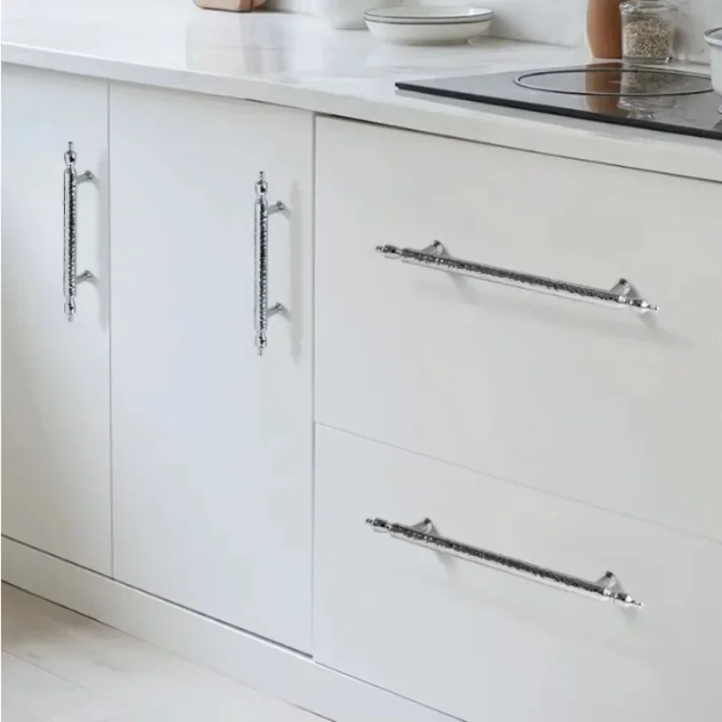 Хромированные латунные мебельные ручки ручной работы в арабескитическом стиле