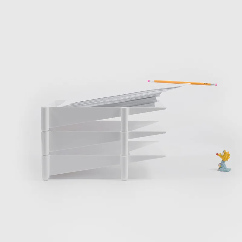 

The desktop can be stacked to store boxes, stationery and miscellaneous A4 paper vouchers, storage office desk documents,
